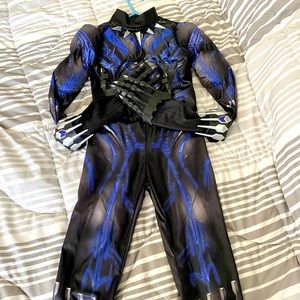 Black Panther costume with matching gloves
